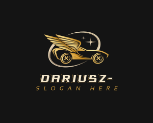 Wing - Car Wings Driving logo design