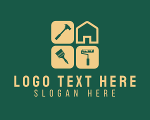 Roller - Generic House Tool logo design