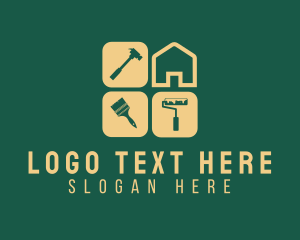 Laborer - Generic House Tool logo design