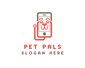 Pet Veterinary Cellphone logo design