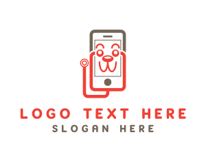 Pet Veterinary Cellphone Logo