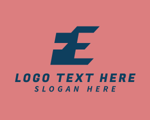 Digital Startup Negative Space Letter FE logo design