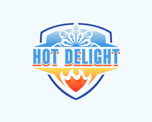 Cooling Heat Ventilation logo design