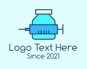 Med - Medical Vaccine Supply logo design