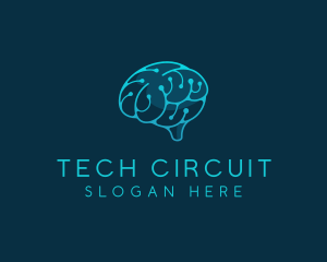 Circuitry - Brain Neurology Circuitry logo design