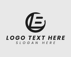 Initial - Round Startup Letter B logo design