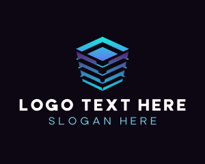 Digital - Digital Data Cube logo design