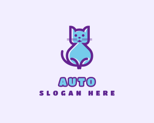 Adoption - Pet Cute Cat logo design