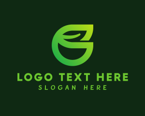 Plant Based - Botanical Leaf Letter G logo design