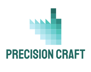 Manufacture - Digital Pixel Factory logo design