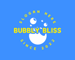 Cleaning Soap Bubbles logo design