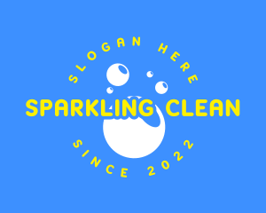 Dishwasher - Cleaning Soap Bubbles logo design
