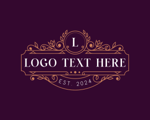 Luxury Floral Ornament Logo