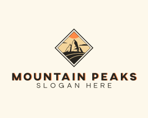 Valley Mountain Peak logo design