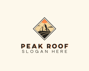 Valley Mountain Peak logo design