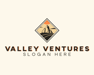 Valley - Valley Mountain Peak logo design