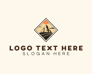 Tourist - Valley Mountain Peak logo design