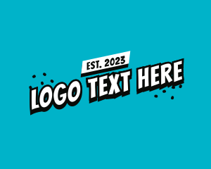 Editable - Graffiti Pop Art logo design