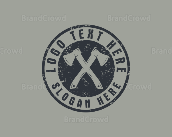 Carpenter Rustic Axe Logo