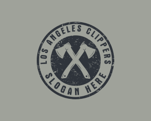 Carpenter Rustic Axe  Logo