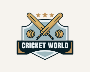 Cricket Sports League logo design