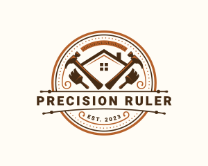 Hammer Brush Carpentry Repair logo design
