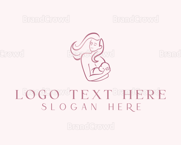 Mother Parenting Baby Logo