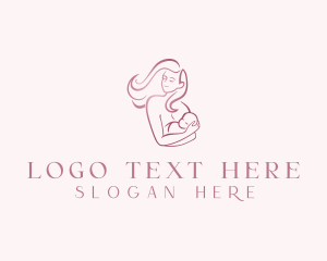 Postnatal - Mother Parenting Baby logo design