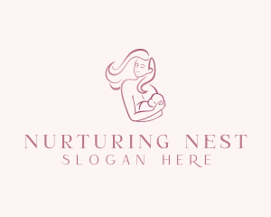 Mother Parenting Baby logo design