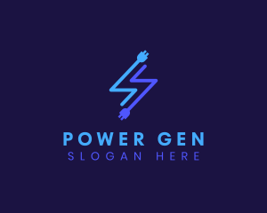 Generator - Power Lightning Plug logo design