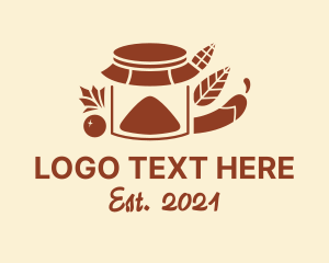 Market - Mason Jar Ingredients logo design