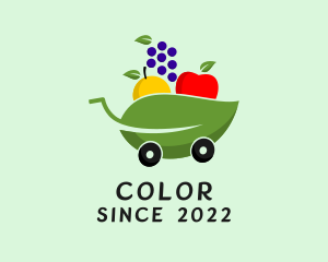 Tropical - Grocery Supermarket Cart logo design