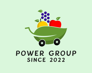 Harvest - Grocery Supermarket Cart logo design
