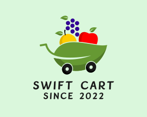 Grocery Supermarket Cart  logo design