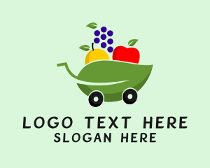 Grocery Supermarket Cart  Logo