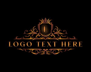 Luxe - Luxury Shield Crown logo design