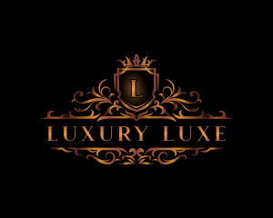 Luxury Shield Crown logo design