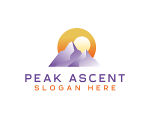 Climb - Mountain Peak Adventure logo design