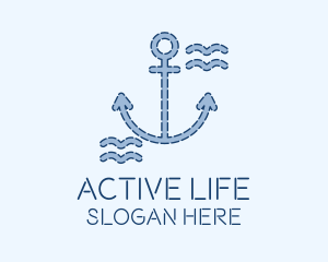 Blue Anchor Nautical  Logo