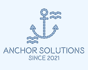 Blue Anchor Nautical  logo design