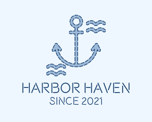 Blue Anchor Nautical  logo design