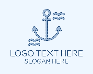 Blue Anchor Nautical  Logo