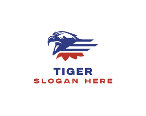 Aviary - American Eagle Stripes logo design
