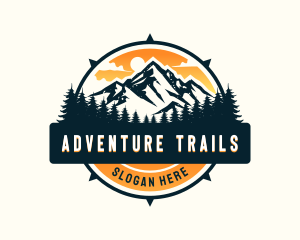 Mountain Pine Tree Adventure logo design