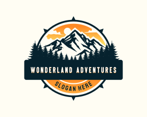 Mountain Pine Tree Adventure logo design