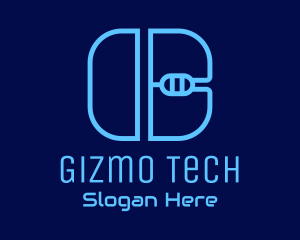 Gizmo - Blue Digital Computer Mouse logo design