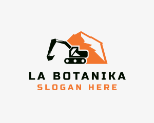 Mountain Excavator Machinery Logo