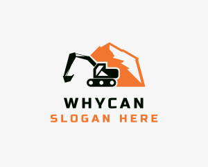 Mountain Excavator Machinery Logo