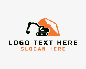 Mountain Excavator Machinery Logo