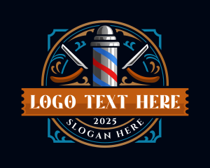 Barbershop - Razor Barbershop Grooming logo design